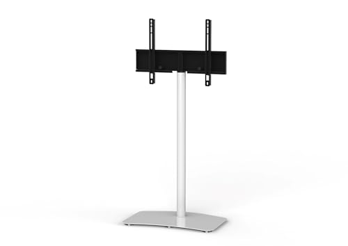 SONOROUS PL-2800 Premium TV Stand for Living Room & Bedroom – Modern Luxury Floor Stands with Swivel Mount & Tempered Glass Base – Universal Television Stand Fits Flat Screen TVs up to 65 Inch